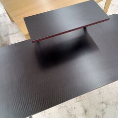 リユースのサカイ栃木店★ジモティ割あり★  ライティングデスク ブラック W130.3×D130.3×H91.5 クリーニング済み TC10719の画像