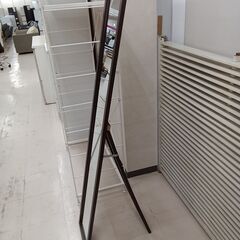 リユースのサカイ栃木店★ジモティ割あり★ 不二貿易 姿見 ブラウン W27×D39×H147.5 クリーニング済み TC10720の画像