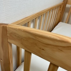 【マットレス付き】ベビーベッド カトージの画像