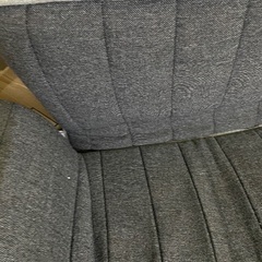 中古　グレー　2人掛けソファ　リクライニング　コンパクトの画像