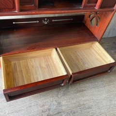 松本伝統工芸品 漆器 タンス サイドボード ローボード 茶箪笥 昭和レトロ 和製アンティーク  の画像