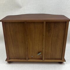 【B230】木製/オルゴール付き/ジュエリーBOX/アンティーク/レトロ/小物入れ/アクセサリーケース/中古の画像