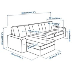 ⚫️本日9/16(火)22:00終了⚫️　　　　　　　　　◾️IKEA◾️KIVIK3人掛けソファー【値下げ不可】※引き取り意思の無いお気に入り登録はしないで下さいの画像