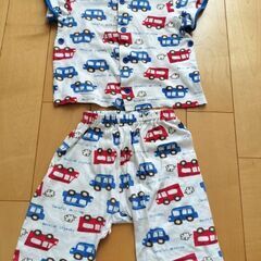 長袖半袖パジャマ上下セット　80サイズの画像