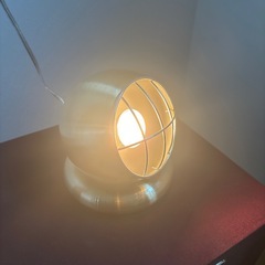ブロンズ球形メタルランプシェードの画像