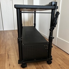 Bauhutte (バウヒュッテ) 昇降式テレビ台 BHV-1000H-BKの画像