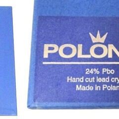 M0062 POLONIA ポロニア 花瓶 クリスタル Made in Poland 箱傷みあり 保管品の画像
