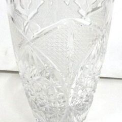 M0062 POLONIA ポロニア 花瓶 クリスタル Made in Poland 箱傷みあり 保管品の画像