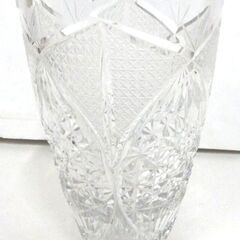 M0062 POLONIA ポロニア 花瓶 クリスタル Made in Poland 箱傷みあり 保管品の画像