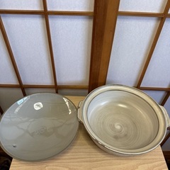 【リユース☆エコちょっぷ🦜】土鍋27cmの画像