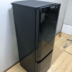 三菱 MITSUBISHI 冷蔵庫 168L 2ドア ブラック 一人暮らし ファミリー向け MR-P17A-B　【糸島市内 送料無料】250916-5の画像