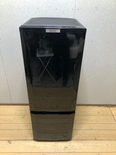 三菱 MITSUBISHI 冷蔵庫 168L 2ドア ブラック 一人暮らし ファミリー向け MR-P17A-B　【糸島市内 送料無料】250916-5