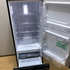 三菱 MITSUBISHI 冷蔵庫 168L 2ドア ブラック 一人暮らし ファミリー向け MR-P17A-B　【糸島市内 送料無料】250916-5の画像