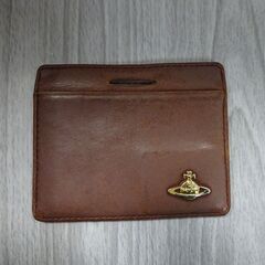 (MM-586)Vivienne Westwood ヴィヴィアンウエストウッド パスケース ブラウン 中古の画像