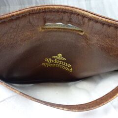 (MM-586)Vivienne Westwood ヴィヴィアンウエストウッド パスケース ブラウン 中古の画像
