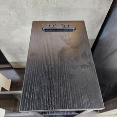 リサイクルショップどりーむ天保山店　No.4230　サイドボード　ブラック　サイドラック　コンセント付き♪　寝室等にオススメ♪の画像