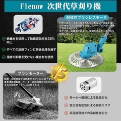 草刈り機 充電式 草刈機 電動 コードレス バッテリー付き コードレスの画像