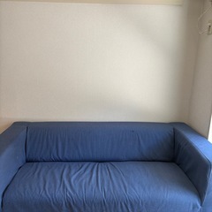 IKEA KLIPPAN クリッパン 2人掛けソファ ねいびーネイビーの画像
