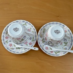 コーヒーカップ&ソーサー　2客の画像