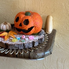 【ハンドメイド】季節の置物　秋　ハロウィンパーティの画像