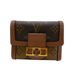 ルイヴィトン LOUIS VUITTON 三つ折り財布 モノグラムリバース ポルトフォイユドーフィーヌコンパクト コンパクトウォレット M68725 ブラウンの画像