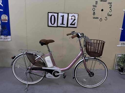 012丁寧に整備済み　新基準　パナソニック 電動アシスト自転車 24インチ アルミ合金製で軽い