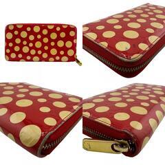 ルイヴィトン LOUIS VUITTON 長財布 ドットインフィニティ ジッピーウォレット 草間彌生コラボ ラウンドファスナー M91572 レッドの画像