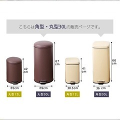 極美品　ゴミ箱　30L 蓋付き　ピュアホワイトの画像