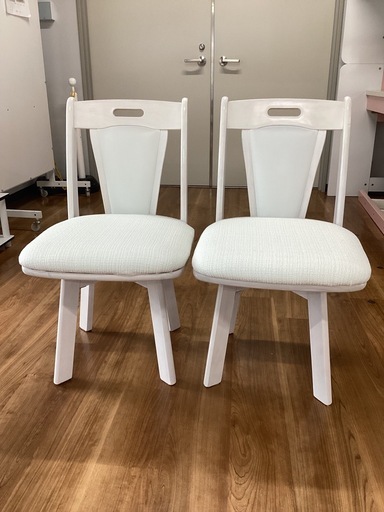椅子2脚セット【町田市再生家具】　243013 椅子2脚セット（回転式）【町田市再生家具】251732 【公式通販】