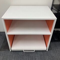 美品　収納　ワゴン　レール付き　ラック　棚　おしゃれ　オフィス　リビング　キッチン　ダイニングの画像