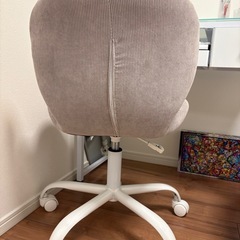デスク&チェアセット　[幅85] コンパクトデスク 省スペース設計 引き出し付き ガラス天板  LOWYA+昇降式チェアの画像