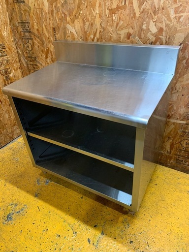 a(7495) ステンレス キャビネット作業台 扉無し W900D600H800 BG150 飲食店 厨房用品 業務用 作業台 直接お引き取り歓迎 大阪