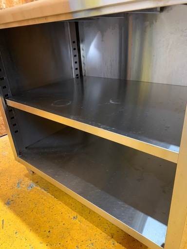 a(7495) ステンレス キャビネット作業台 扉無し W900D600H800 BG150 飲食店 厨房用品 業務用 作業台 直接お