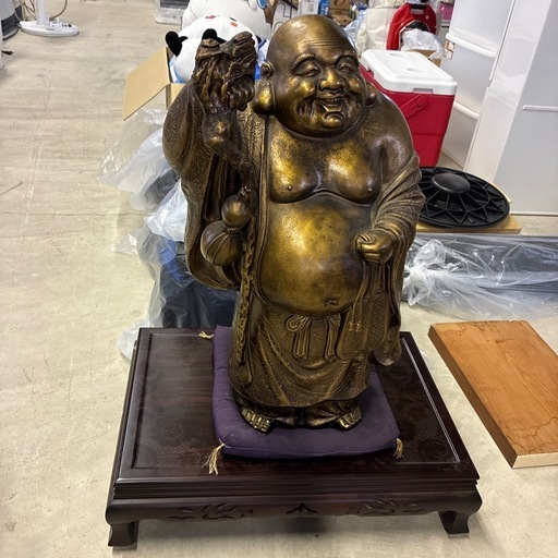中国古美術　彌勒大道　弥勒佛　布袋和尚　置物