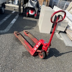 ニチユ パレットトラック ハンドリフト 最大荷重1000kg 1t フォーク長1150mm 幅515mmの画像