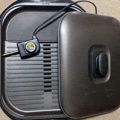 （無料・0円）タイガー 焼肉プレート 平面＋溝付き 2枚セット 中古 通電確認済みの画像