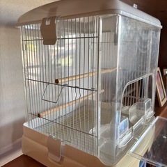 SANKO イージーホーム クリアバード35WＨ鳥 ケージ　鳥かご 鳥籠 小鳥　中古品の画像