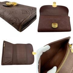 ルイヴィトン LOUIS VUITTON 長財布 マヒナ ポルトフォイユ アメリア 三つ折り M95995 ブラウンの画像