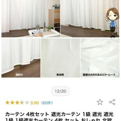 【1枚】遮光1級カーテン＋ミラーレース の画像