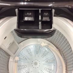 【高年式】全自動洗濯機 Haier ﾊｲｱｰﾙ　JW-U55MK 5.5kg 2024年製:ブラックの画像