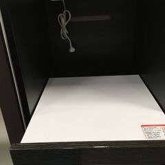 ★リユースのサカイ横浜南店★YM1157 NITORI レンジ台 ブラック/ホワイト W91×D51×H101 クリーニング済みの画像
