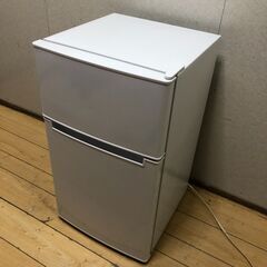 美品 Haier ハイアール 85L 2ドア冷凍冷蔵庫 BR-85A ホワイト 2021年製 右開き 上冷凍室 コンパクト　動作確認済み　【糸島市内 送料無料】250916-8の画像
