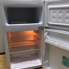 美品 Haier ハイアール 85L 2ドア冷凍冷蔵庫 BR-85A ホワイト 2021年製 右開き 上冷凍室 コンパクト　動作確認済み　【糸島市内 送料無料】250916-8の画像