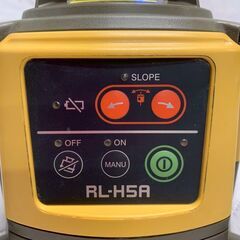 TOPCON トプコン ローテーティングレーザー RL-H5A 受光器 測量 測定 乾電池式 ケース付き ジャンク品 A0402の画像