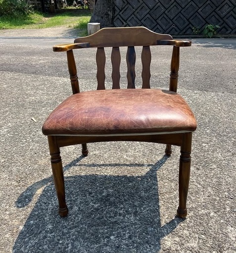 飛騨家具　ビンテージレザーチェア