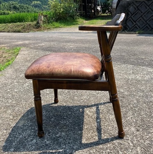 飛騨家具　ビンテージレザーチェア