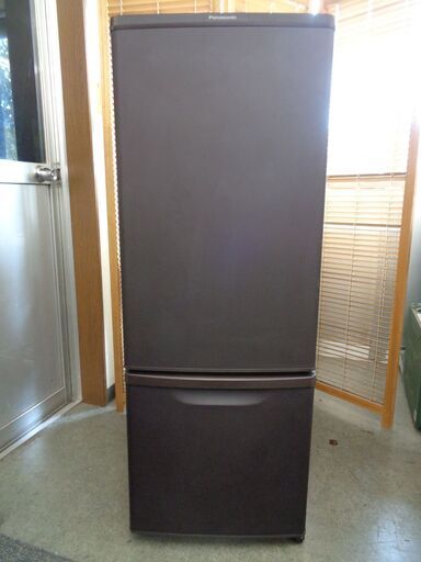 Panasonic パナソニック　168L 2ドア 冷凍冷蔵庫　NR-B17DW-T　マットビターブラウン　2021年製　中古