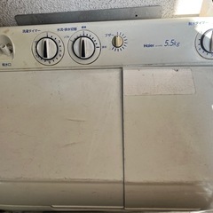 至急　無料　二層式洗濯機