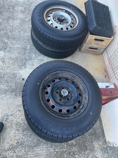 100系ハイエース　純正鉄ホイール　5H 114.3PCD