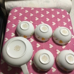 ◆茶器セット◆急須と茶碗5客　Hoya 代理出品の画像